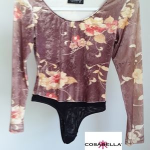 Cosabella Velvet Bodysuit Size S